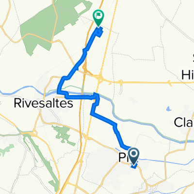 De Rue Marceau Serra 19, Pia à Route sans nom, Rivesaltes