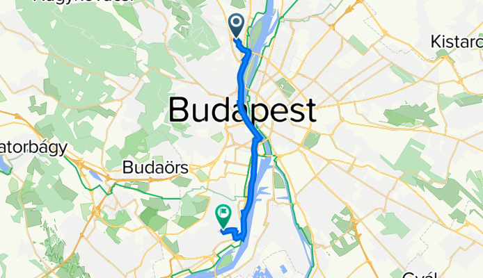 Raktár utca 56., Budapest to Gyűszű utca 8., Budapest