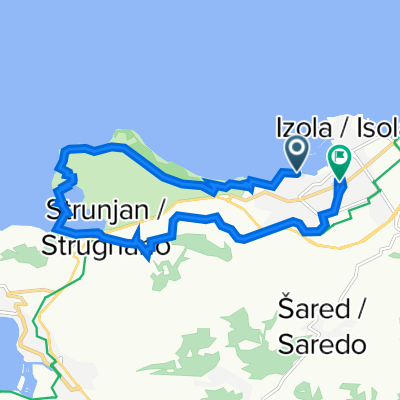 Tomažičeva ulica 10B, Izola до Leninova ulica 10, Izola