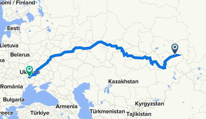 От Неизвестная дорога, Новоалтайск до Т1208