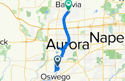 Route in der Bikemap App öffnen
