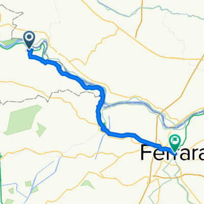 Strada Provinciale 34 88, Carbonara di Po nach Largo Castello 14, Ferrara