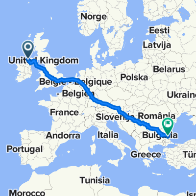 550 Glenshane Road, Londonderry to Petko Rosen, Burgas