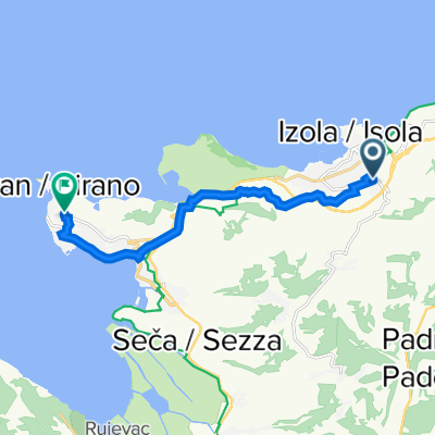 Cesta v Pregavor 2, Izola nach Razgled 3A, Piran