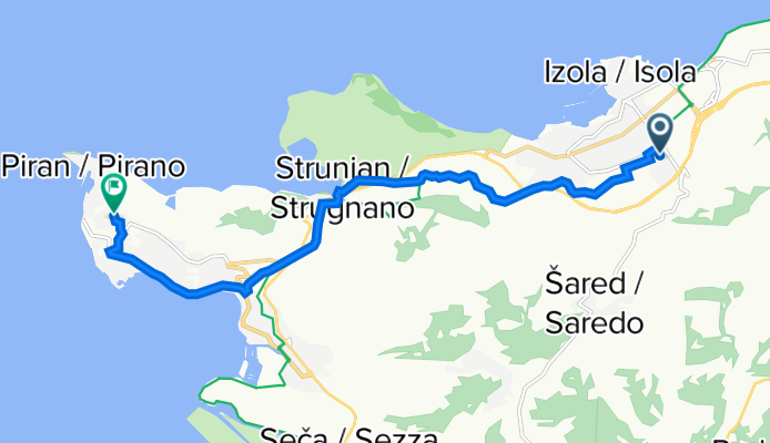 Cesta v Pregavor 2, Izola nach Razgled 3A, Piran