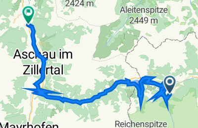 Route in der Bikemap App öffnen