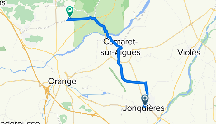 day 5b - Jonquieres to Sérignan-du-Comtat