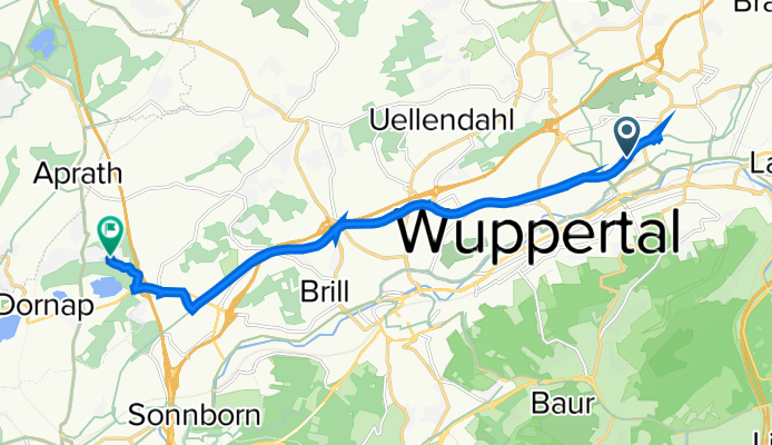 Dr-Werner-Jackstädt-Weg, Wuppertal nach Zum Großen Busch 18, Wuppertal