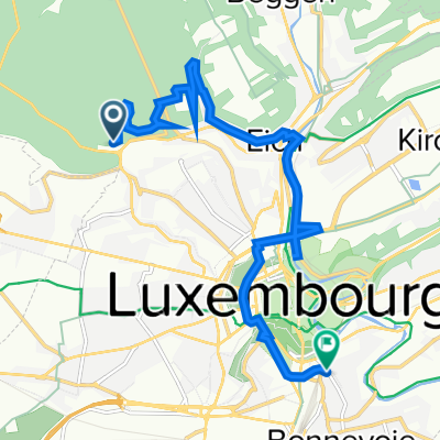 Rue des Sept-Fontaines 20, Luxembourg à Rue des Trévires 5A, Luxembourg