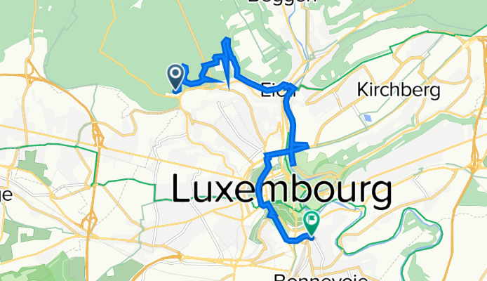 Rue des Sept-Fontaines 20, Luxembourg à Rue des Trévires 5A, Luxembourg