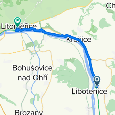 24055, Chodouny to Jarošova 158/18, Litoměřice