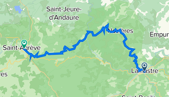 3 Rue Ferdinand Hérold, Lamastre à 465 Rue du Docteur Tourasse, Saint-Agrève