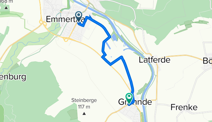 Neue Straße 20, Emmerthal nach Bahnhofstraße 13, Emmerthal