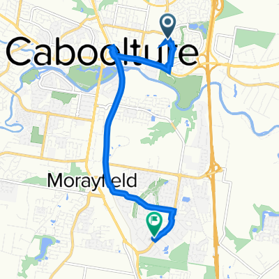 65 Mewett St, Caboolture to 1 Parer Cr, Morayfield