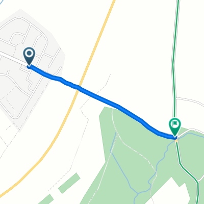 Route from 44 Blair Road, Dalry