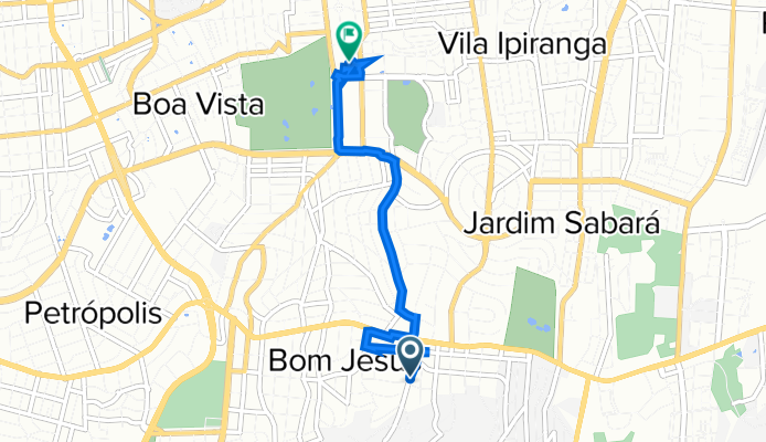 De Rua Panamá 116 a Avenida Túlio de Rose 80