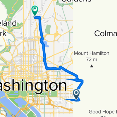 1251 C St SE, Washington to 4314 Georgia Ave NW, Washington
