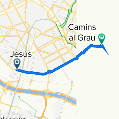Carrer de Tomàs de Villarroya, 21, Valencia a Carrer de Vidal de Blanes, Valencia