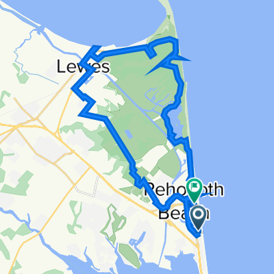 E Lake Dr, Rehoboth Beach to 18 Wilmington Ave, Rehoboth Beach