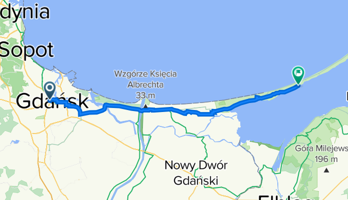 Wały Jagiellońskie, Gdańsk do Gdańska 144, Krynica Morska