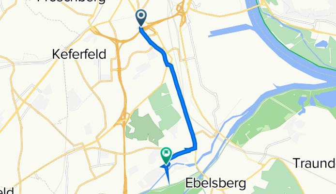 Wankmüllerhofstraße 22–26, Linz nach Gabesstraße 51, Linz