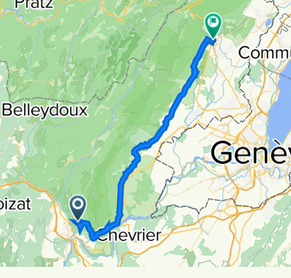 Lancrans / Gex par route piemont