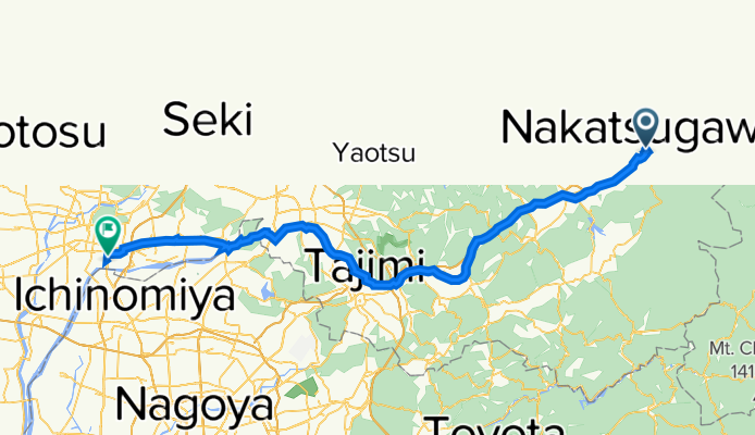 6-35, Otamachi 2-Chōme, Nakatsugawa to 164, Fuseya 9-Chōme, Ginan, Hashima-Gun