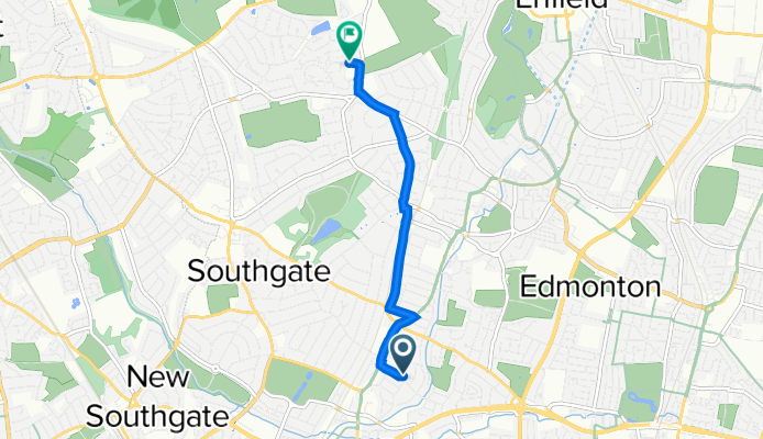 2–32 Lightcliffe Road, London to 2 Florey Sq, London