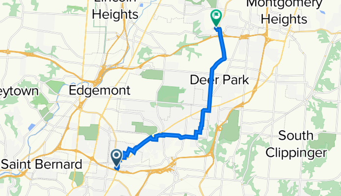 4801 Montgomery Rd, Norwood to 4084 Georgetown Rd, Blue Ash