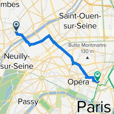 51 Avenue Pasteur, Courbevoie à 20 Rue de Mazagran, Paris