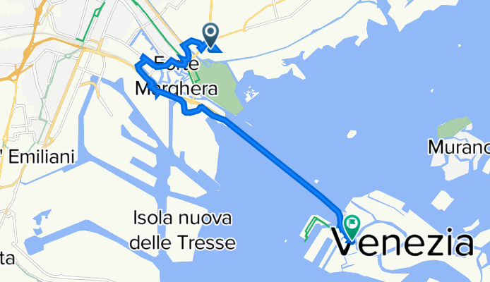Mestre Carpenedo (Mestre Centro), Venetië naar Venezia Murano Burano (Venezia Insulare), Venetië