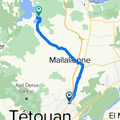 De Avenue des FAR 35, Tétouan a Route sans nom