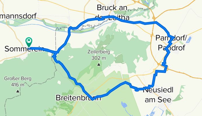 Sommerein - Leithaberg - Outlet Center - Bruck - Sommerein