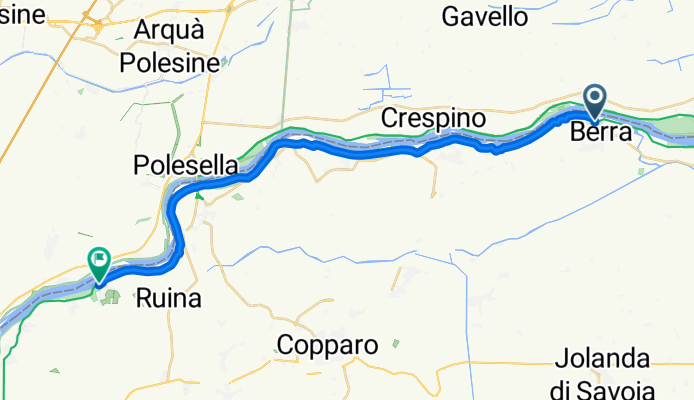 ciclovia sul po tratto berra/sabbioni