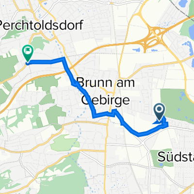 Bahnstraße 52, Brunn am Gebirge nach L153 101, Perchtoldsdorf