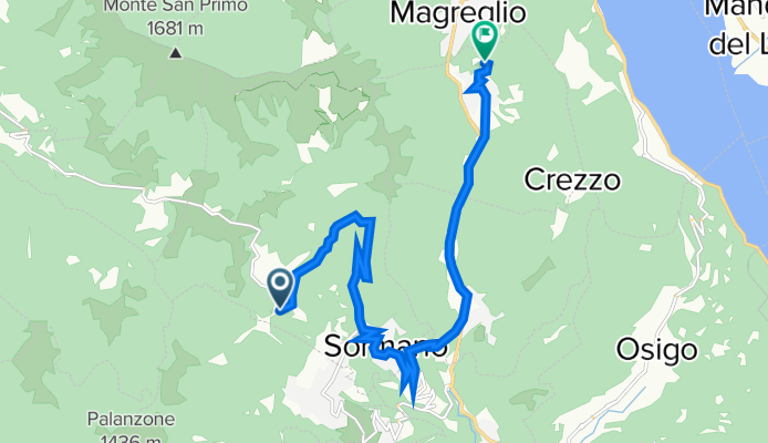 Via del Tivano 1, Sormano to Via Madonna Pellegrina 20, Barni