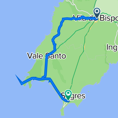 Vila do Bispo, Vila do Bispo to Praça da República, Sagres