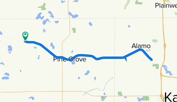 42.383° N -85.958° W to 42.383° N -85.959° W