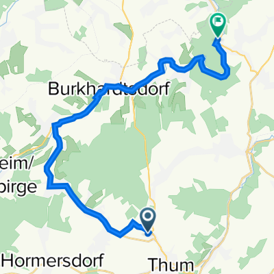 Tour 1: Thum-Meinersdorf-Kemtau-Bhf. Dittersdorf