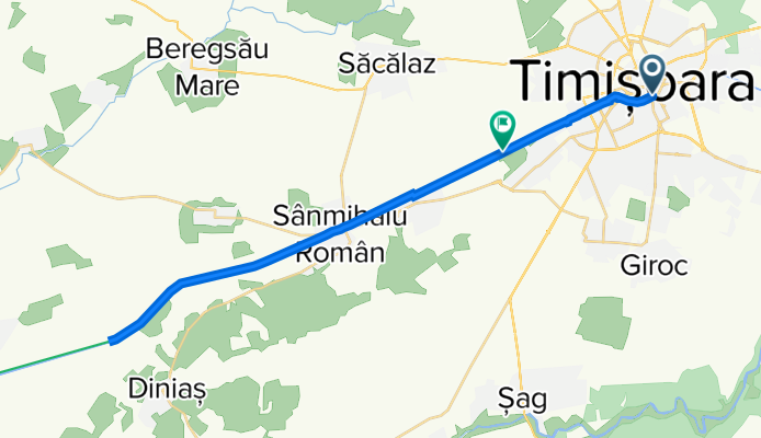 Strada Michelangelo, Timișoara to Pista Bega, Timișoara