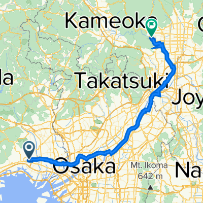 芦原町9-52, 西宮市 to 嵐山茶尻町7-1, 京都市西京区