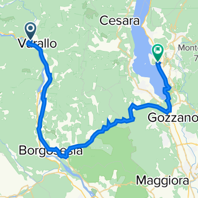 Vicolo Giulio Arienta 2, Varallo nach Via Panoramica 20B, Orta San Giulio