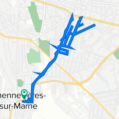 9 Avenue du Maréchal Leclerc, Chennevières-sur-Marne à 9 Avenue du Maréchal Leclerc, Chennevières-sur-Marne