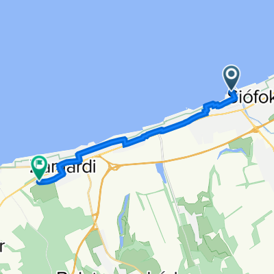 Vitorlás utca 13., Siófok to Római utca, Szántód