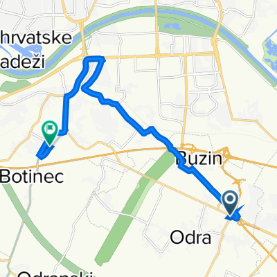 Novozagrebačka ulica 51, Hrašće Turopoljsko to Ulica doktor Luje Naletilića 64, Zagreb