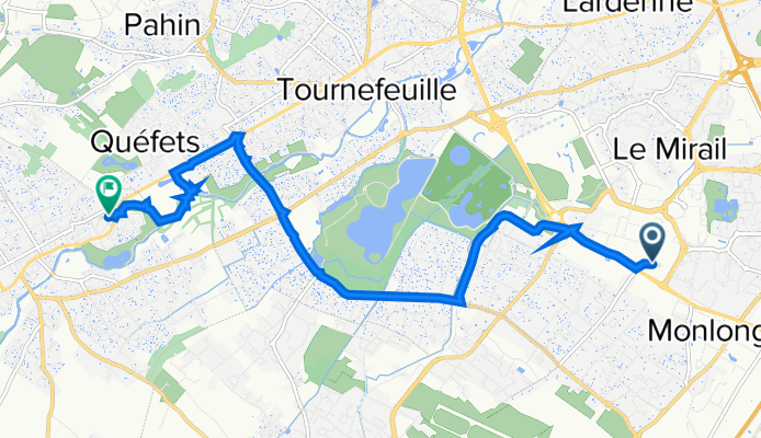 De Rue Paulin Talabot 16, Toulouse à Rue Pierre Loti 2, Plaisance-du-Touch