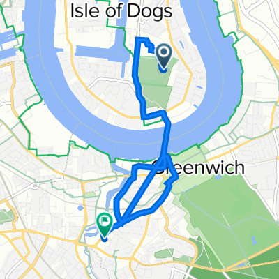 Mudchute Park And Farm, Pier St, London to 13 Burgos Grove, London