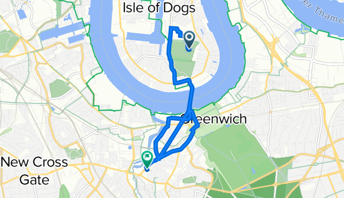 Mudchute Park And Farm, Pier St, London to 13 Burgos Grove, London