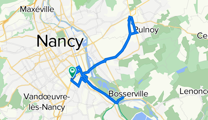 De Route de Mirecourt 7, Nancy à Route de Mirecourt 3, Nancy