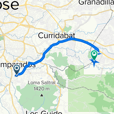 De VWRQ+GF5, Desamparados a VXXM+QW7, Curridabat